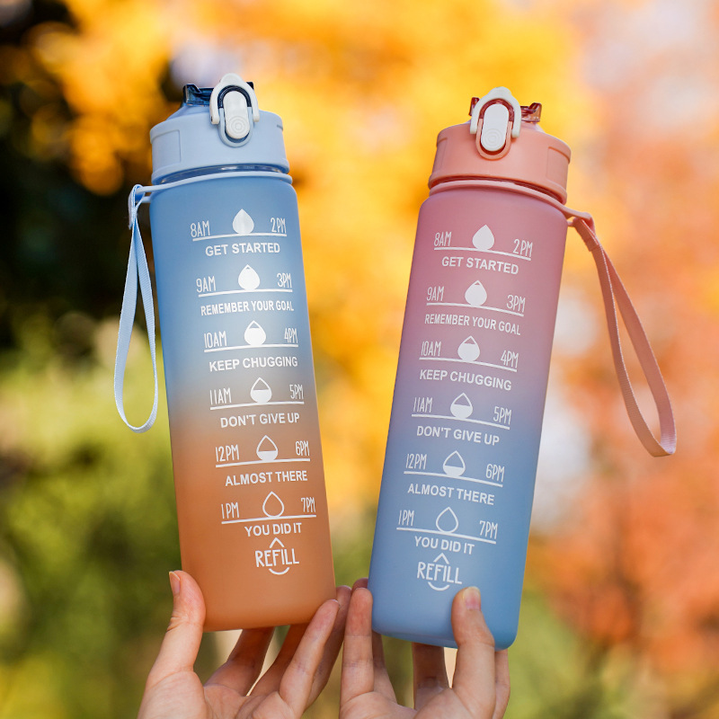 Smart Water Bottle Tracker - Botol Minum Plastik Tahan Panas 700ml