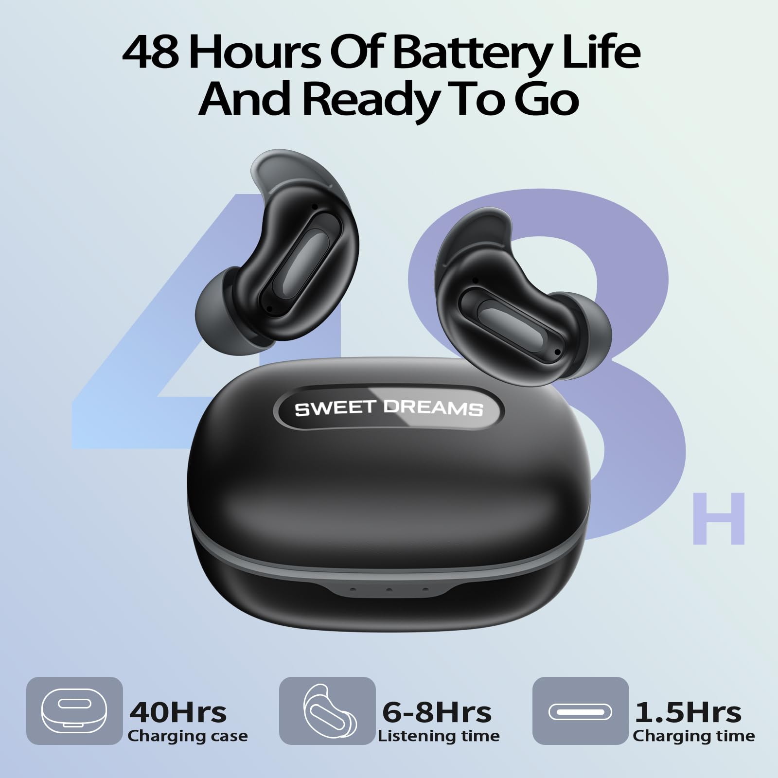 Earbuds Anc Wireless - Earbud Tidur Mini D20 untuk Tidur