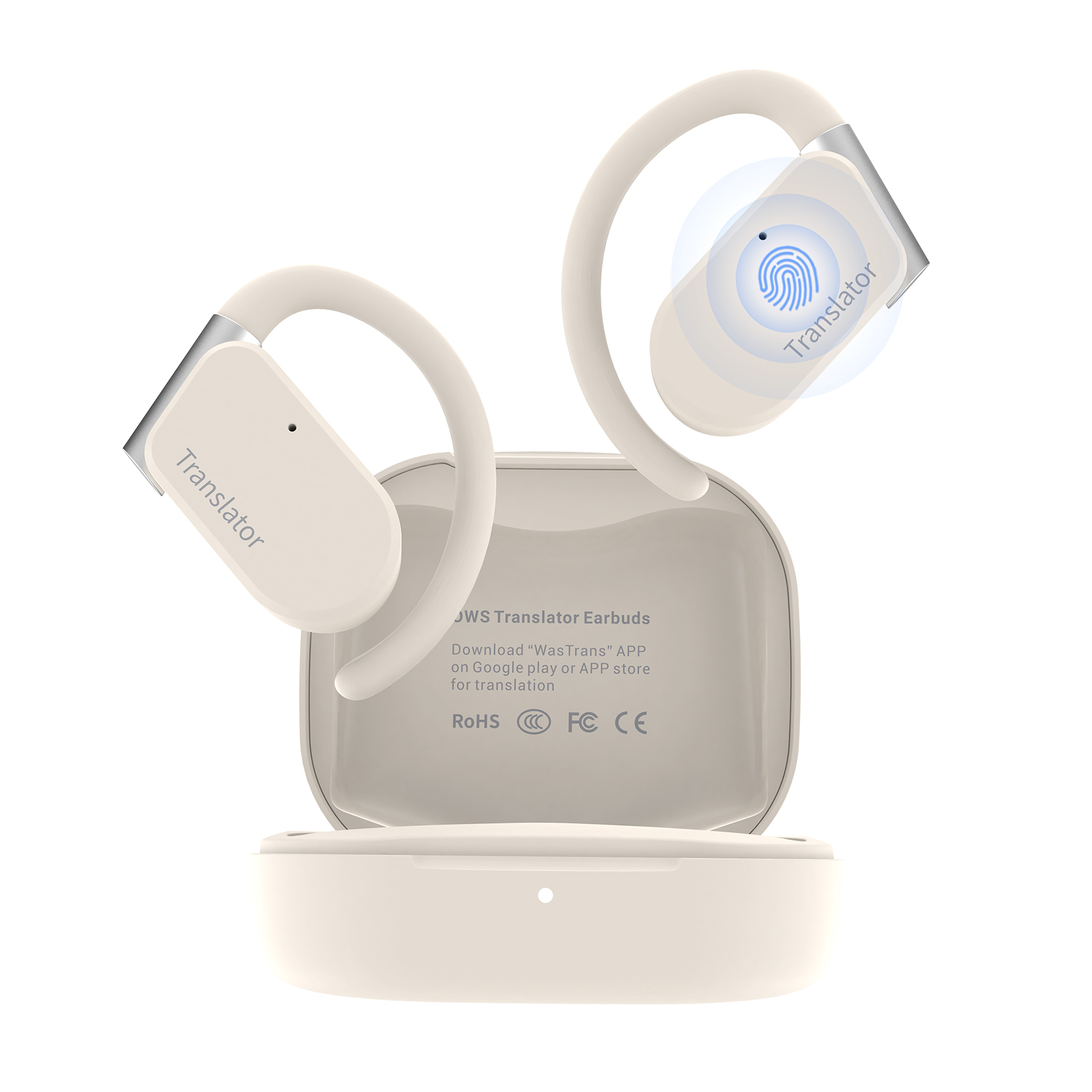 Portable Translator Device - Earbud Penerjemah Wooask M9, Headphone Terjemahan