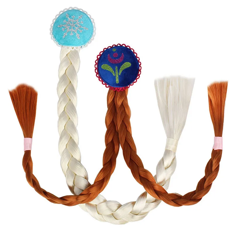 Elsa Gadget - Wig kepang bayi perempuan, aksesori rambut
