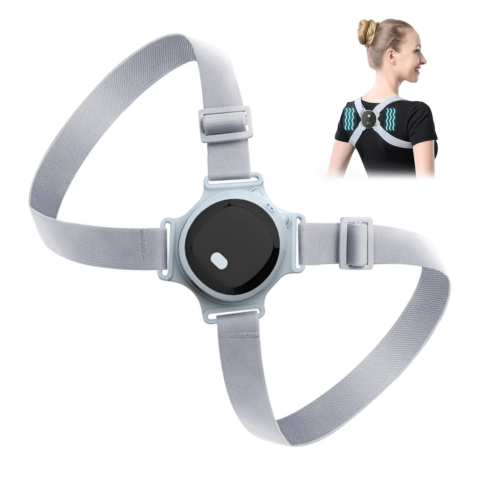 Smart Posture Sensor - Sabuk Penopang Punggung Korektor Postur Elektrik
