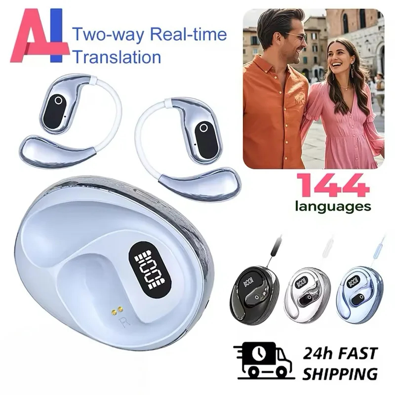Portable Translator Device - Headphone Penerjemah XG99 144 Bahasa Nirkabel