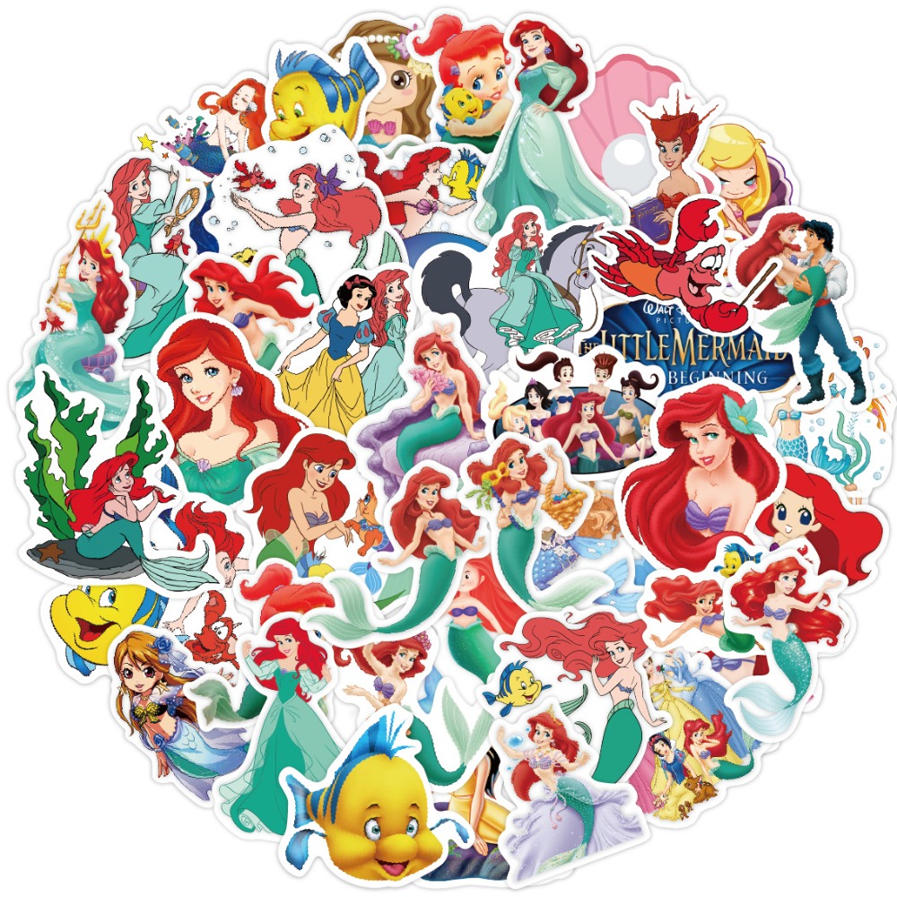 Elsa Gadget - 50 Buah Stiker Grafiti Kartun Putri