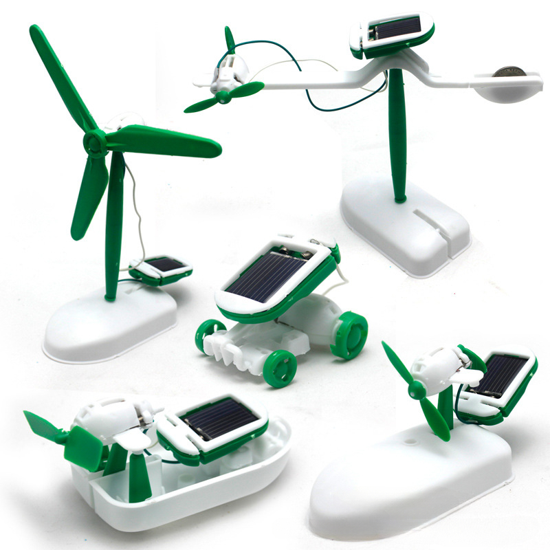 Electronics Gadgets For Kids - Kit Robot tenaga surya 6-In-1, rakitan