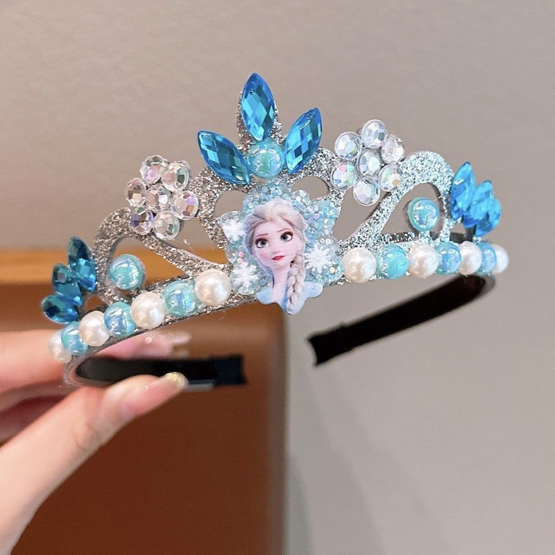 Elsa Gadget - Mahkota Kristal Elsa Tiara untuk Anak-anak,