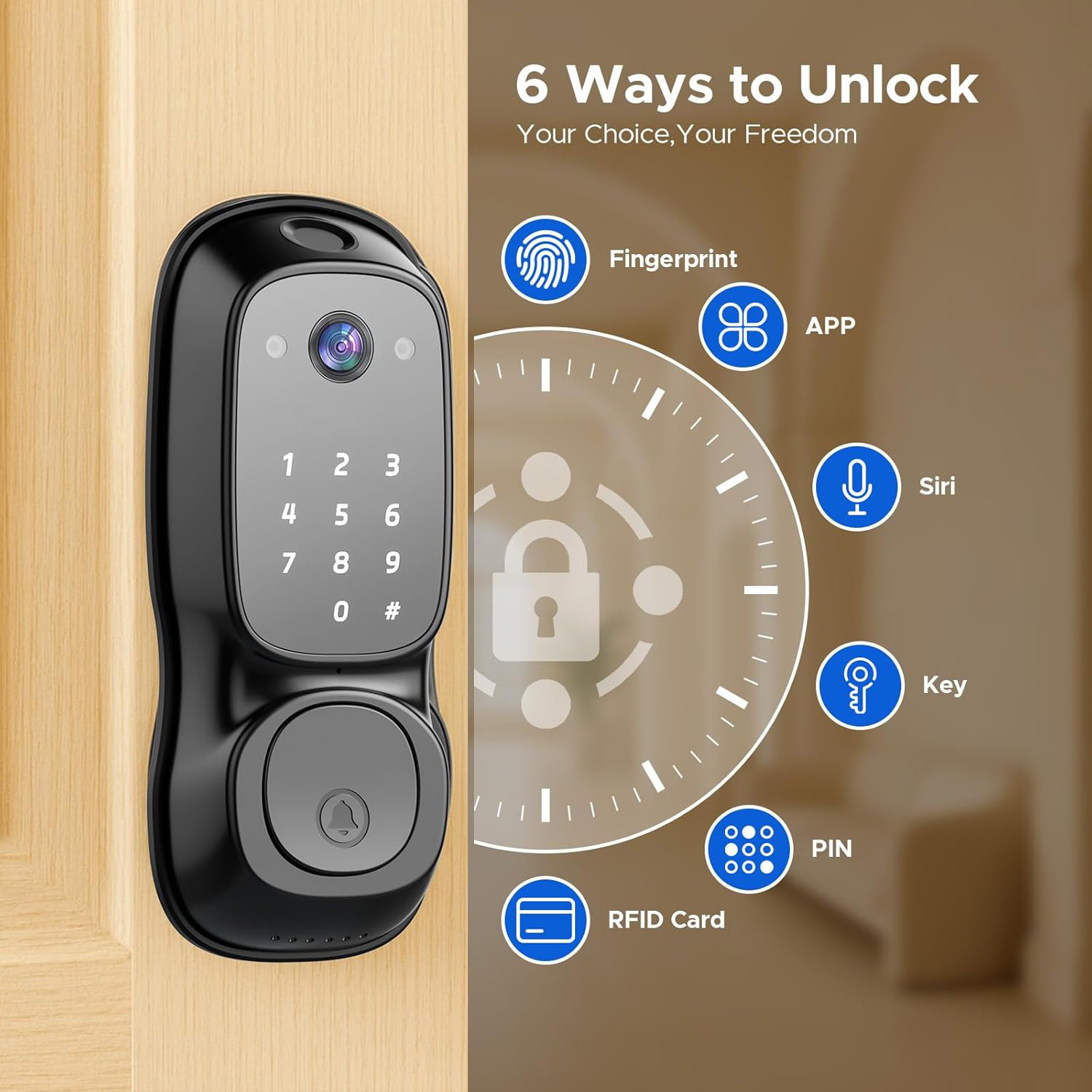 Kunci Pintu Pintar Wifi Tuya ‎ - Electronics & Gadgets Starting With V ulasan dan harga