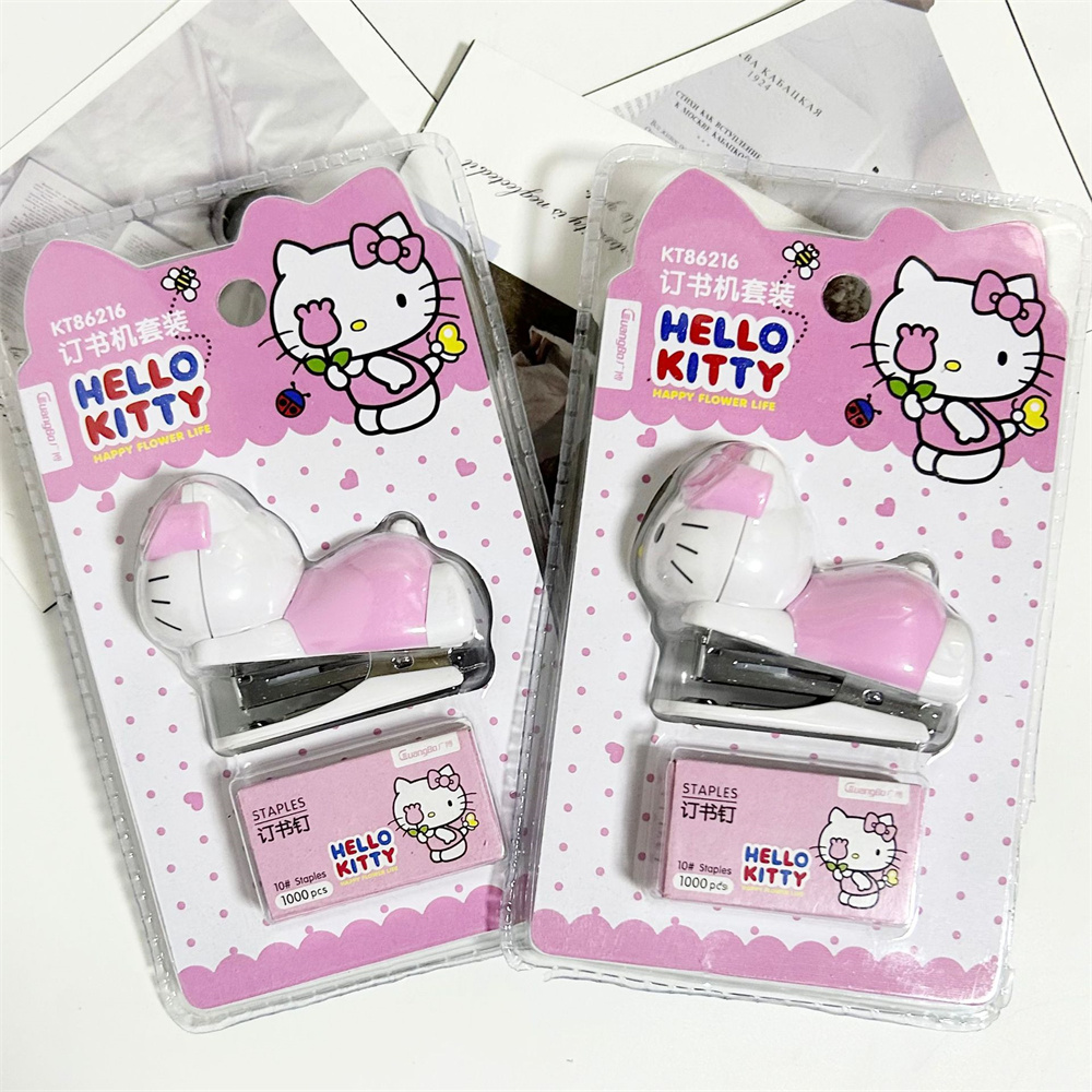 Set Stapler Anime Sanrio Asli  - Portable Translator Device ulasan dan harga