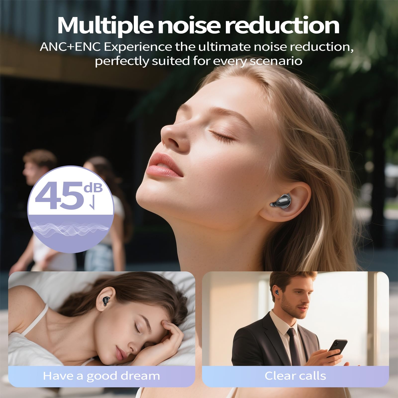Earbud Tidur Mini D20 untuk Ti - Earbuds Anc Wireless ulasan dan harga