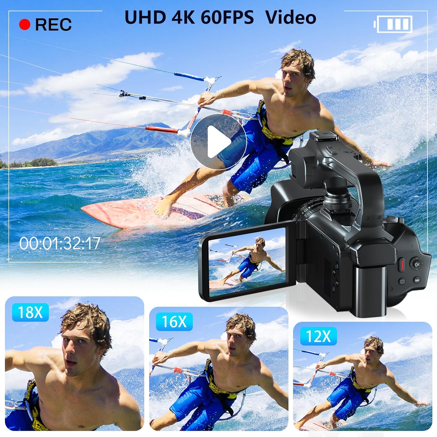 Kamera Video Profesional 4K un - Electronics Home Gadgets ulasan dan harga