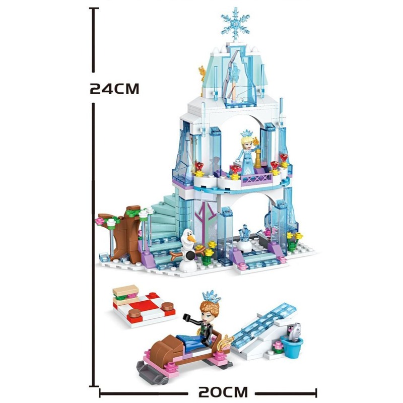 Set Blok Bangunan Kastil Es El - Elsa Gadget ulasan dan harga