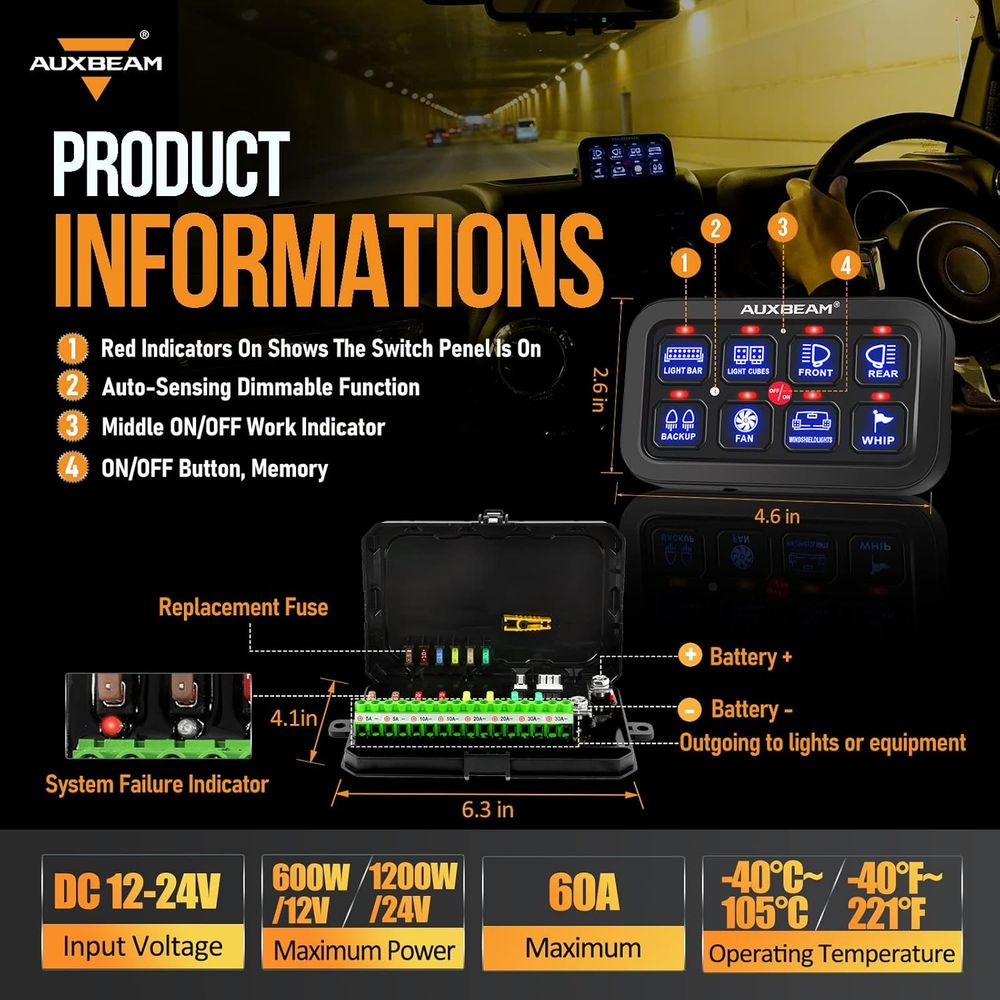 Panel Saklar 8 Gang BA80, Pane - Electronics & Gadgets Starting With V ulasan dan harga