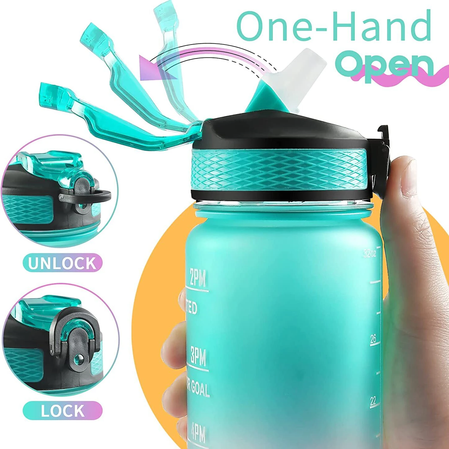 Botol Air Olahraga 1L dengan S - Smart Water Bottle Tracker ulasan dan harga
