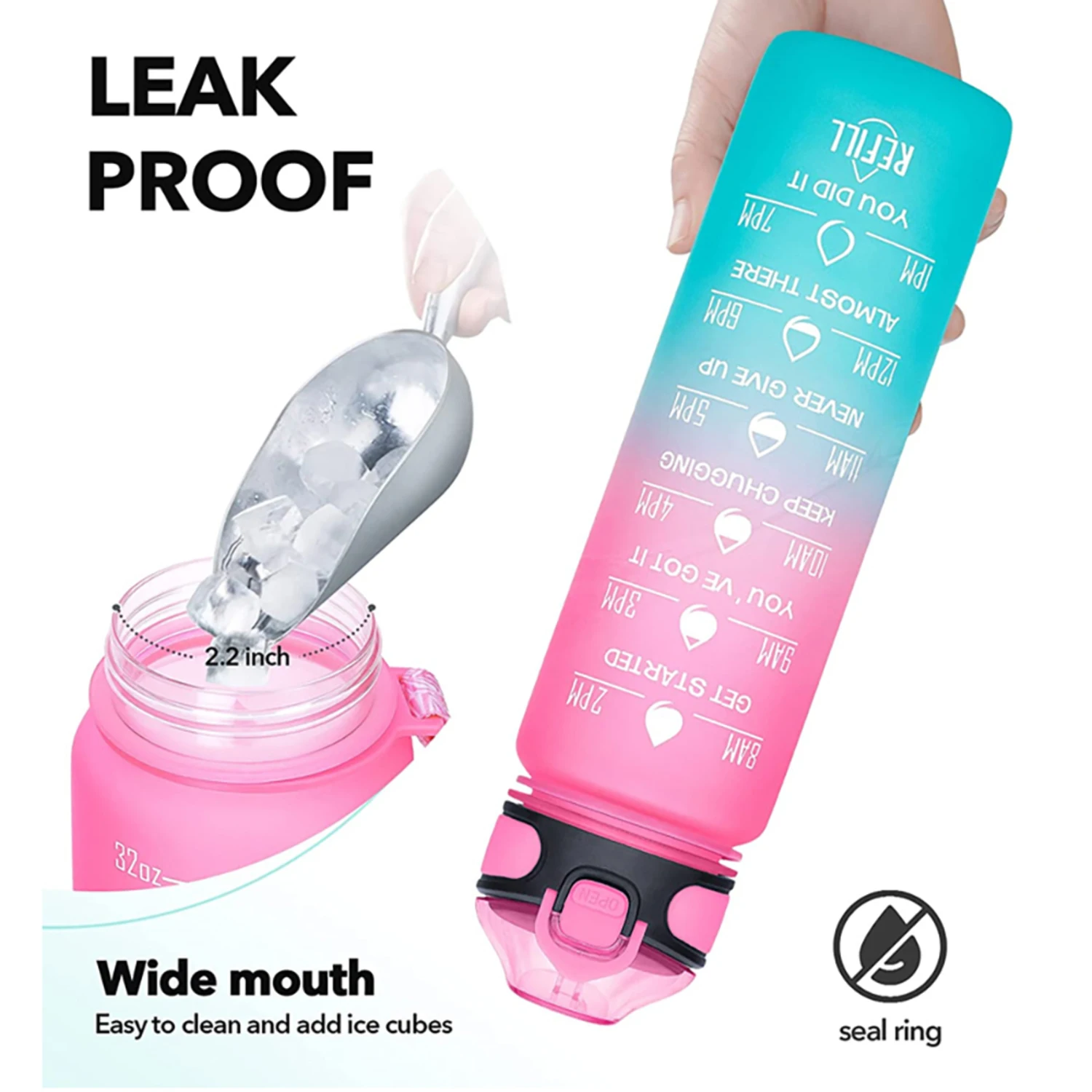 Botol Air Olahraga 1L dengan S - Smart Water Bottle Tracker ulasan dan harga