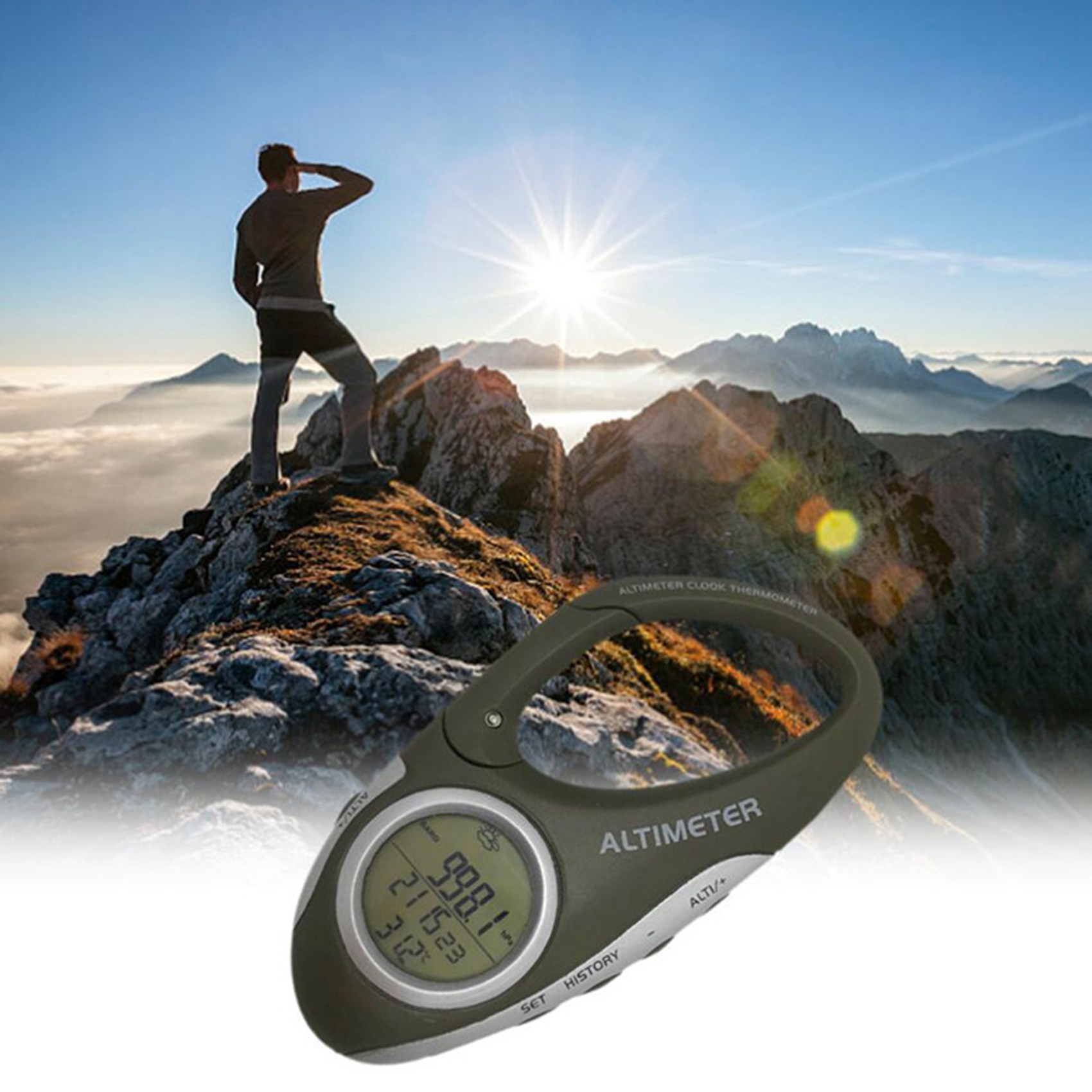 Altimeter elektronik Carabiner - Electronics And Gadgets With A ulasan dan harga